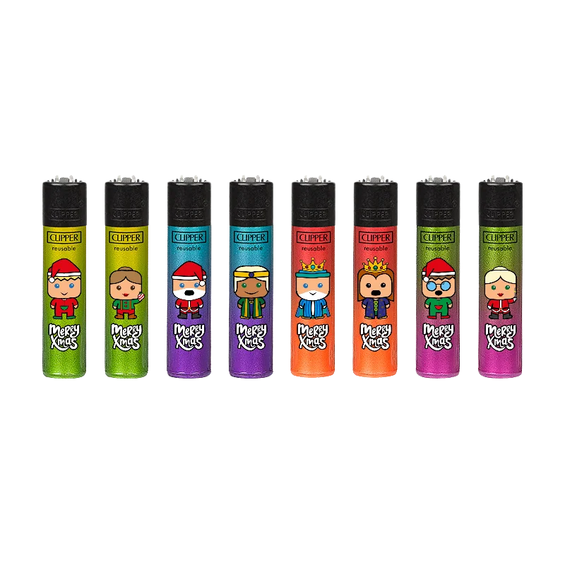 Christmas Babies, línea de ocho encendedores personalizados navideños