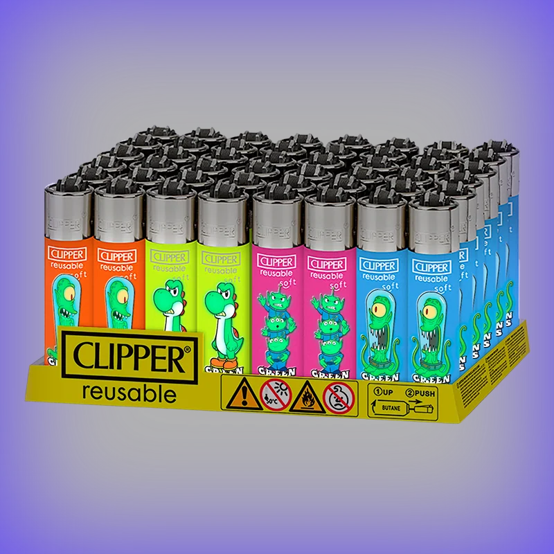 Neon Green Toons 3 en expositor con marco de luz neón