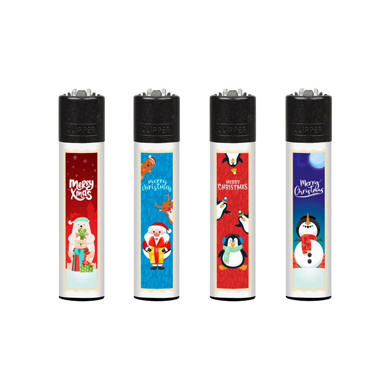 Navidad 2, línea de cuatro encendedores personalizados navideños