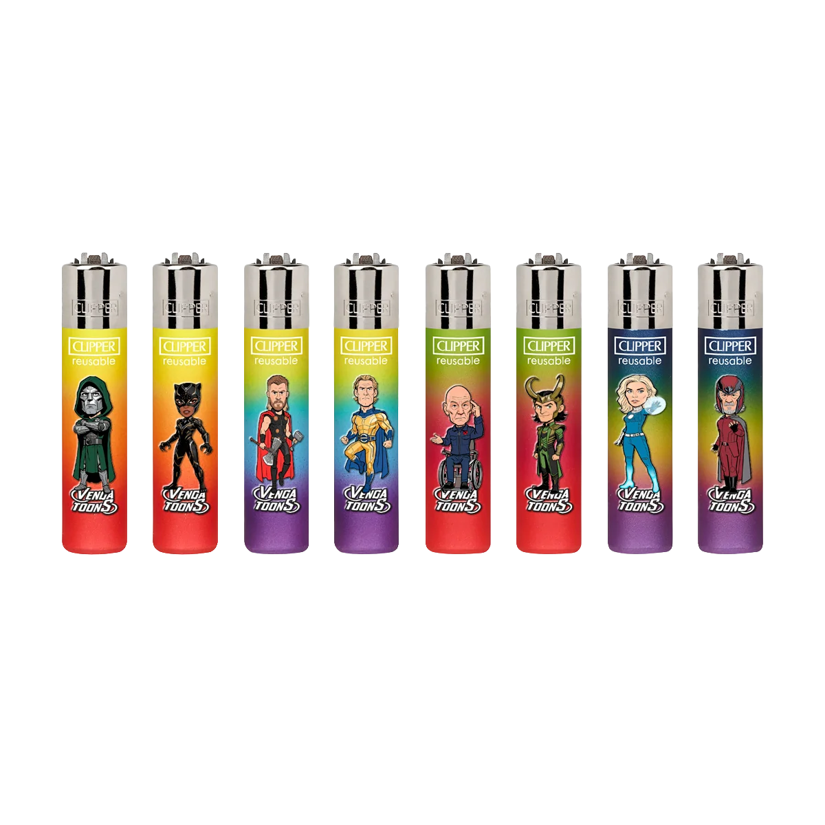 Venga Toons, línea de ocho encendedores personalizados
